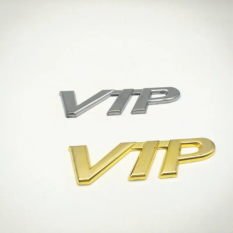 FDIK новая 3D Хромовая Серебряная Золотая металлическая логотип VIP наклейка эмблема