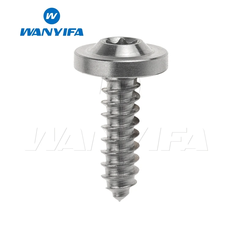 Wanyifa M4x15mm M5x15 17 20 мм саморезная Фланцевая головка Винт С Титановым болтом для велосипеда тормозной части велосипеда