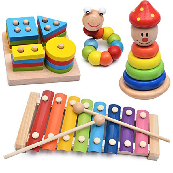2 Pair Wood Mallets Percussion Sticks for Energy Chime Xylophone Block Glockenspiel and Bells |