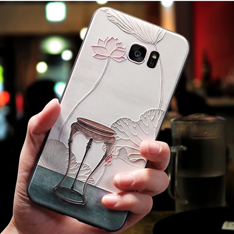 Yonlintan силиконовые 3d coque крышка чехол для samsung Galaxy S6 S 6/S6 край s6edge Оригинальный