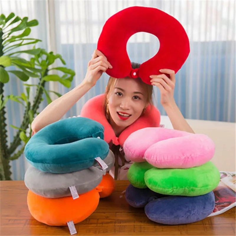 Горячая u образная подушка для поддержки шеи рабочая отдыха на голове сна