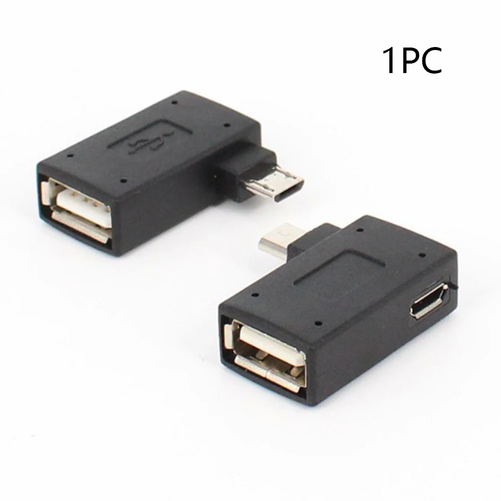 USB 2 0 90 градусов левый/правый угол Конвертор OTG адаптер хост микро для