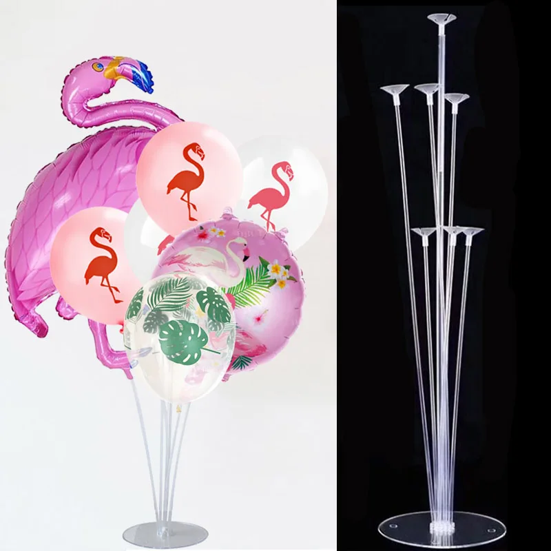 1set balloon stand Джунгли сафари вечерние Арка с воздушными шарами набор тропических пальмовых листьев зеленый латекс воздушные шары День рождения украшения Дети Свадьба партии поставка - Цвет: 1set balloon stand