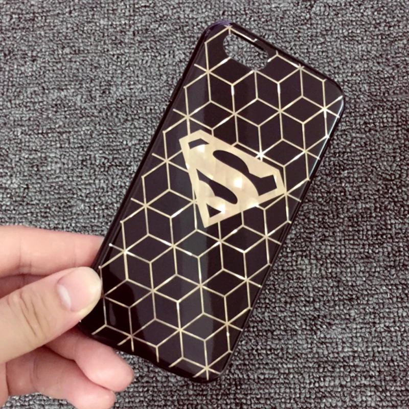 Супермен Бэтмен покрытие гладкий Чехол для iPhone 7 8 6 6s Plus чехол 3D Жесткий задняя