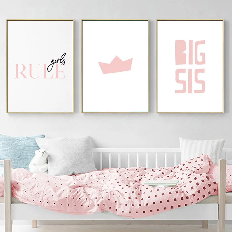 

Funny Quotes Canvas Painting Sister Share Theme Posters and Prints Nursery Girls Power Wall Art Pick Picturesfor Living Room