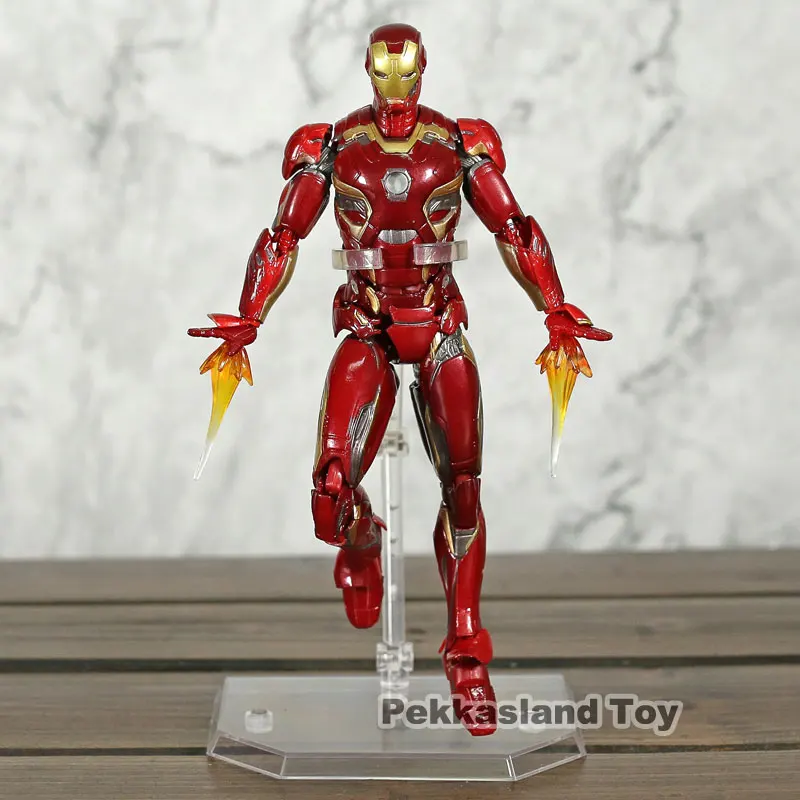 Экшн-фигурка Мстители Тони Старка Железный человек Mk45 MAFEX 022 ПВХ Коллекционная