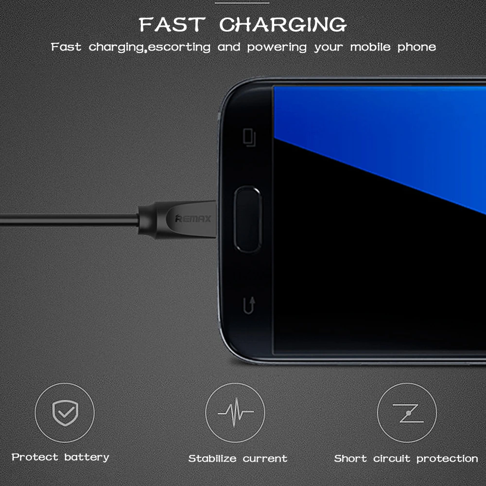 Remax гибкий эластичный растягивающийся Micro USB кабель для передачи данных 2 4 A