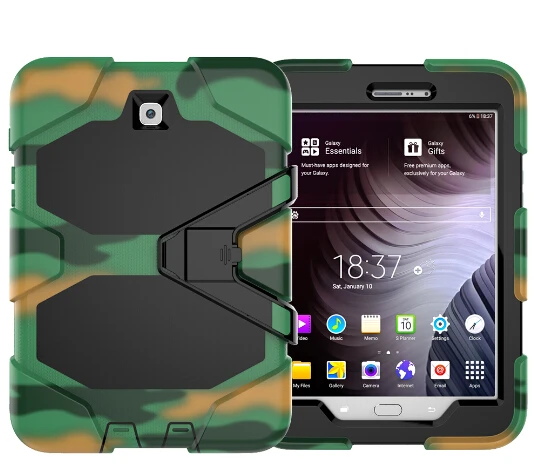 

Чехол для Samsung Galaxy Tab S2 8,0 сверхмощный ударопрочный гибридный Чехол-подставка из поликарбоната Прочный чехол для Samsung Tab S2 SM-T715 SM-T710