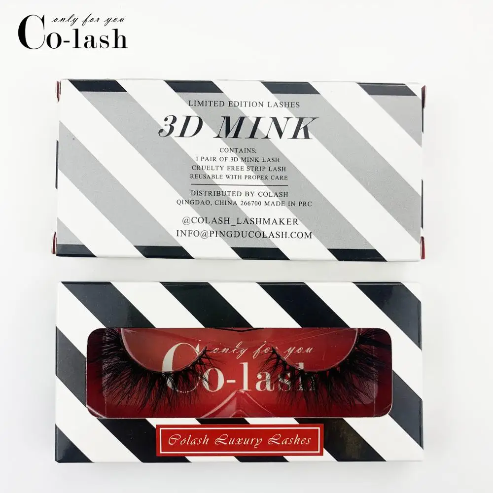 Colash 18 мм длинные 3D норковые ресницы удлиненная норковые ресницы большая драматическая объемная лента накладных ресниц толстые накладные ресницы