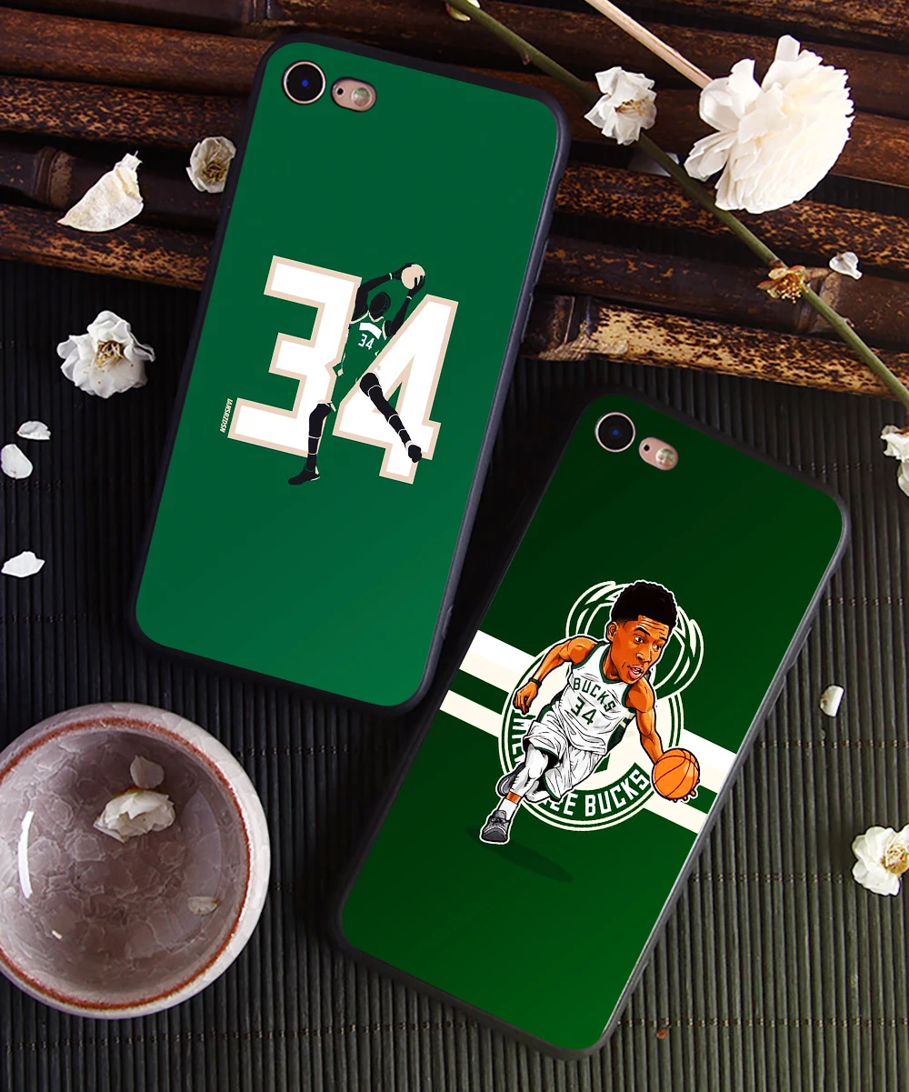 DK Giannis Antetokounmpo Алфавит чехол для телефона силиконовый черный Sotf TPU чехол для iphone 11Pro MAX 6 6s 7 8plus 5 X XS XR XSMax