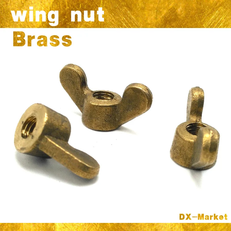 

m12 , 10pcs rotatable brass wing nut , thumb nut DIY nuts ,B012