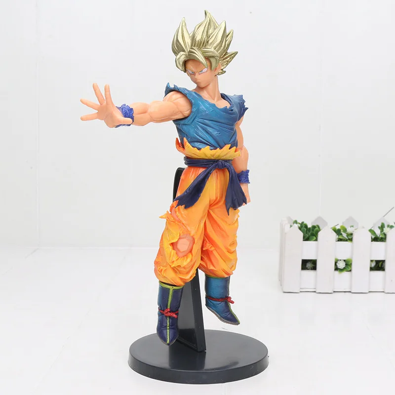 opp bag 25 см аниме Dragon Ball Z goku фигурка крови Saiyans Сон Гоку ПВХ фигурка модель фигурка дракона - Цвет: opp bag