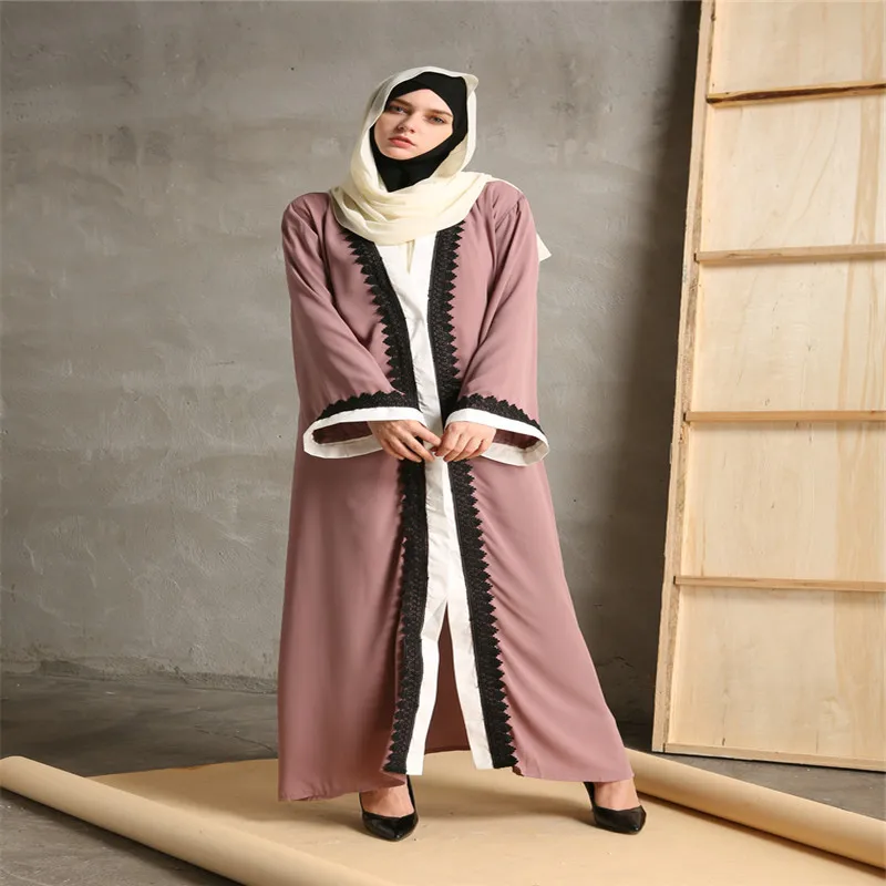 Дубай леди Винтаж арабский халат одежда открытый передний кардиган