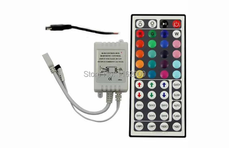 5 м/рулон гибсветодиодный светодиодная ленсветильник RGB SMD 300 (IP20) с пультом ДУ на 44