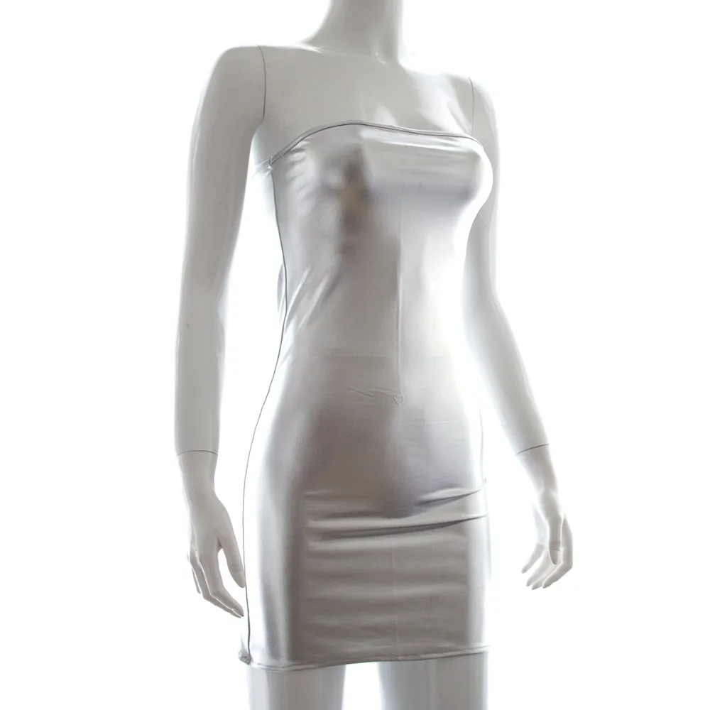 Новые экзотические Ночные Клубные красочные без бретелек искусственная кожа