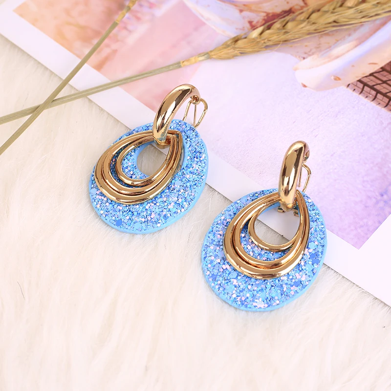 DCHENLER капли большие серьги из кожи цинковый сплав длинные Brinco sieraden oorbel вешалки voor