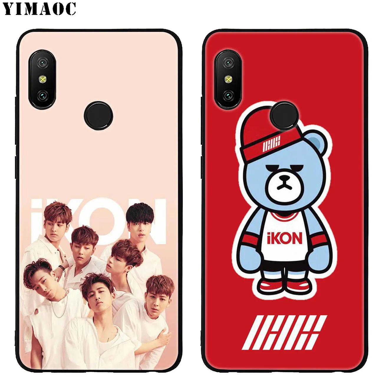 Мягкий силиконовый чехол YIMAOC ikon kpop для телефона Xiaomi Redmi K30 K20 Note 8 8T 7 5 6 Pro Mi черный из