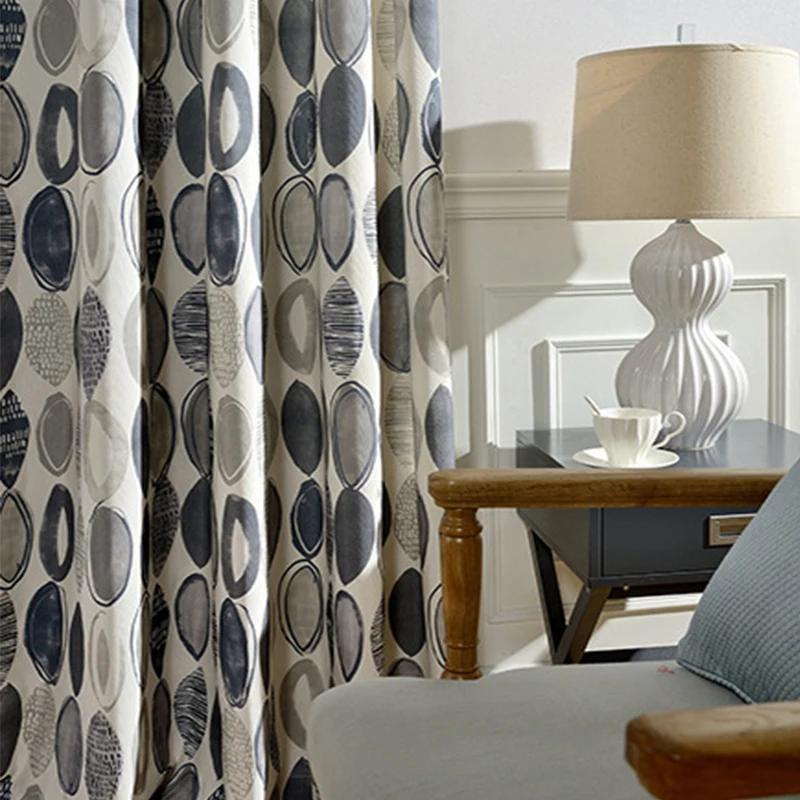 2020 горячая Распродажа занавески с принтом современный стиль для гостиной