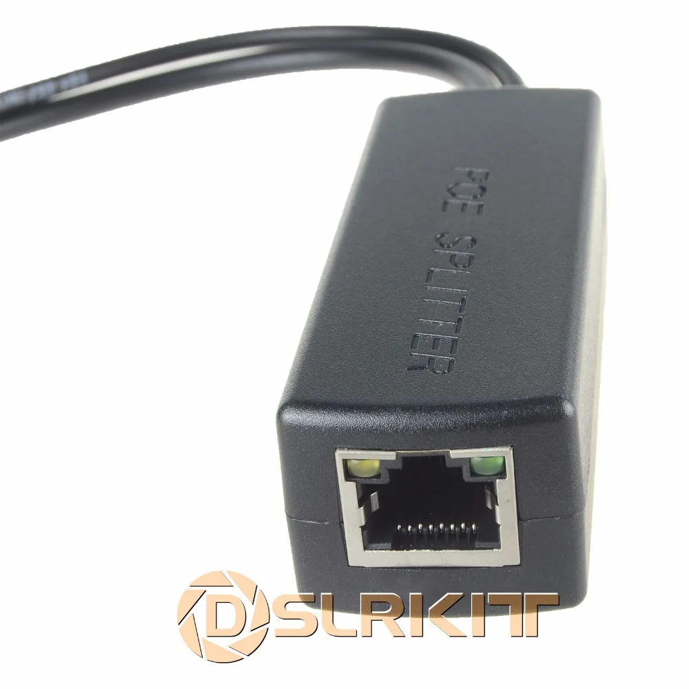DSLRKIT активный участник сплиттер Мощность Over Ethernet PoE 48 V-12 V 2A для IEEE802.3at 24 Вт