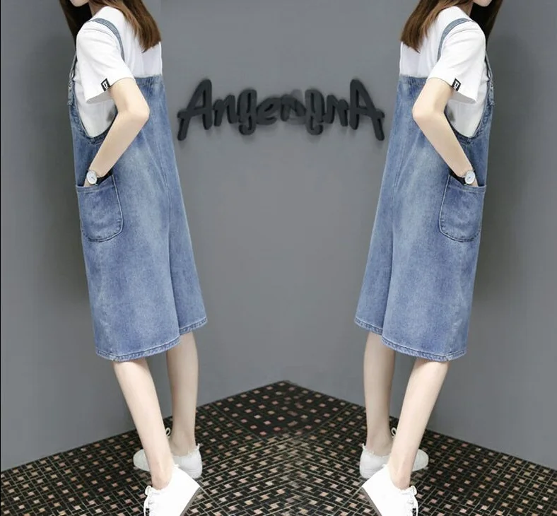 Женский джинсовый комбинезон летняя джинсовая одежда | Женская