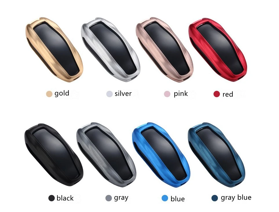 High Quality Car Aluminium Alloy Key Holder Cover Case For Tesla Model 3 S Keychain Pocket Wallet Shell Protector | Автомобили и