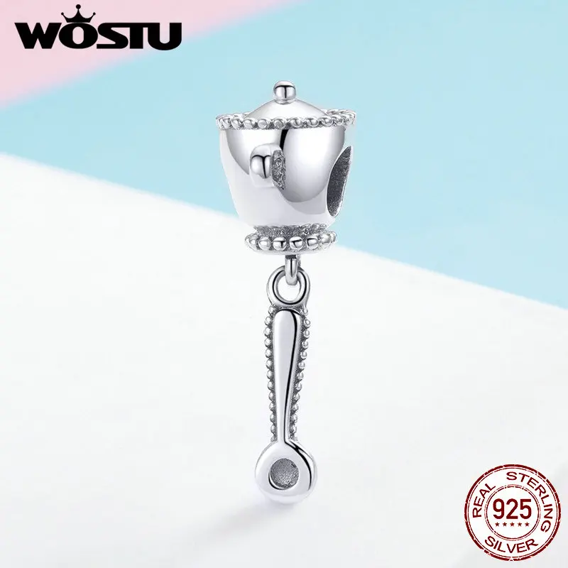 Новое поступление WOSTU подвески для женщин ювелирные изделия 925 пробы серебряные бусины для изготовления ювелирных изделий Модные аксессуары Подарки BKC1001