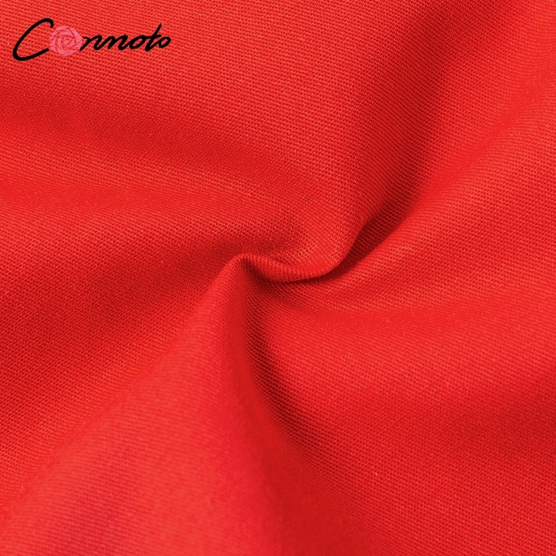 Conmoto Однотонные повседневные шорты, модные красные шорты с поясом, летние хлопковые шорты с бантом, лето