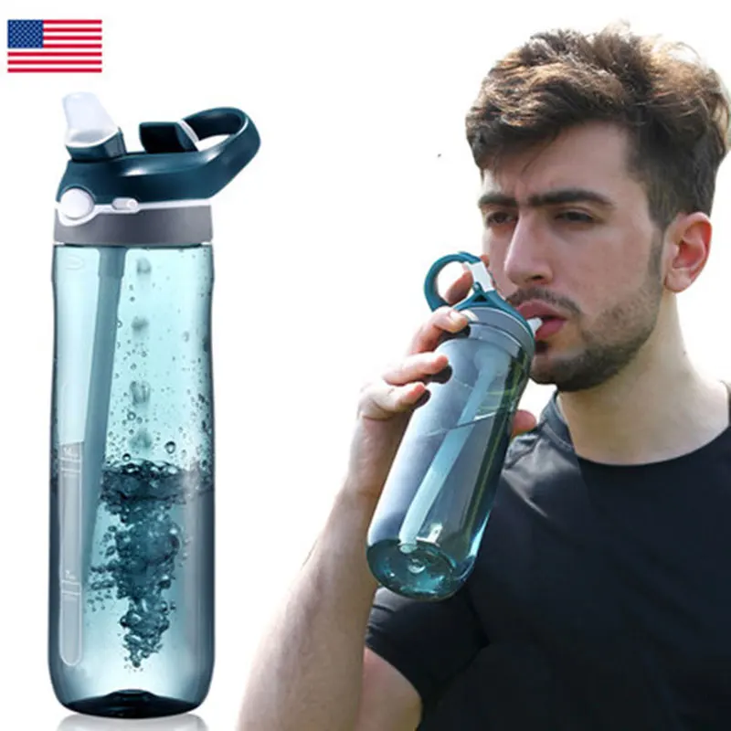 Уличная вода с соломинка для напитков легкая велосипедная бутылка воды BPA & EA