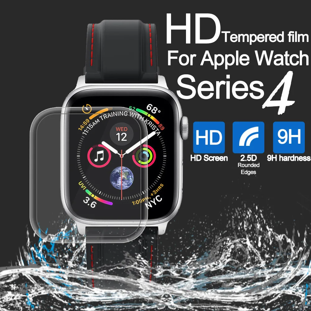 Защитная пленка для Apple Watch Series 4 40/44 мм полноразмерное HD закаленное стекло смарт