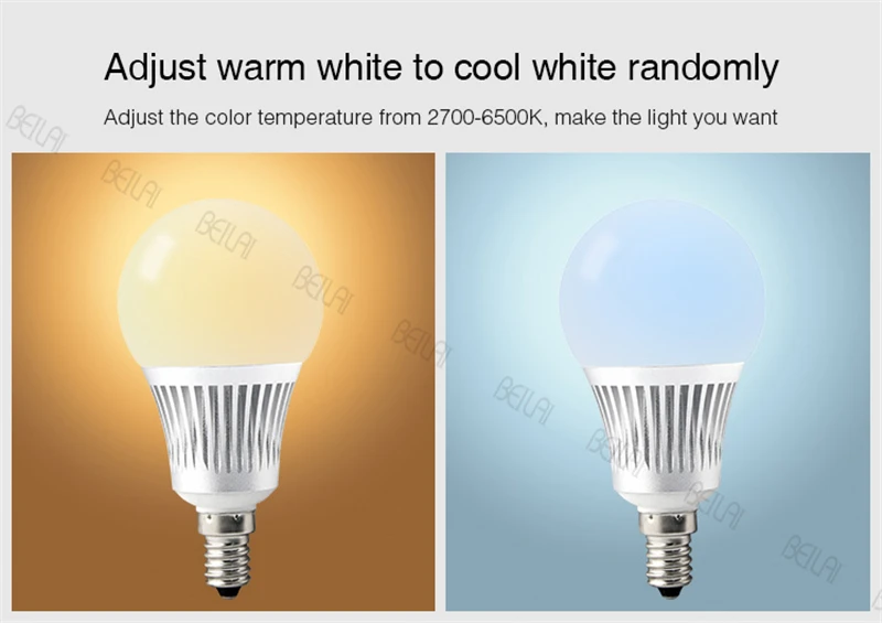 Новое поступление светодиодный прожектор Ми свет E14 5 Вт RGB + CCT лампы AC 86 265 V 2 4 г RF