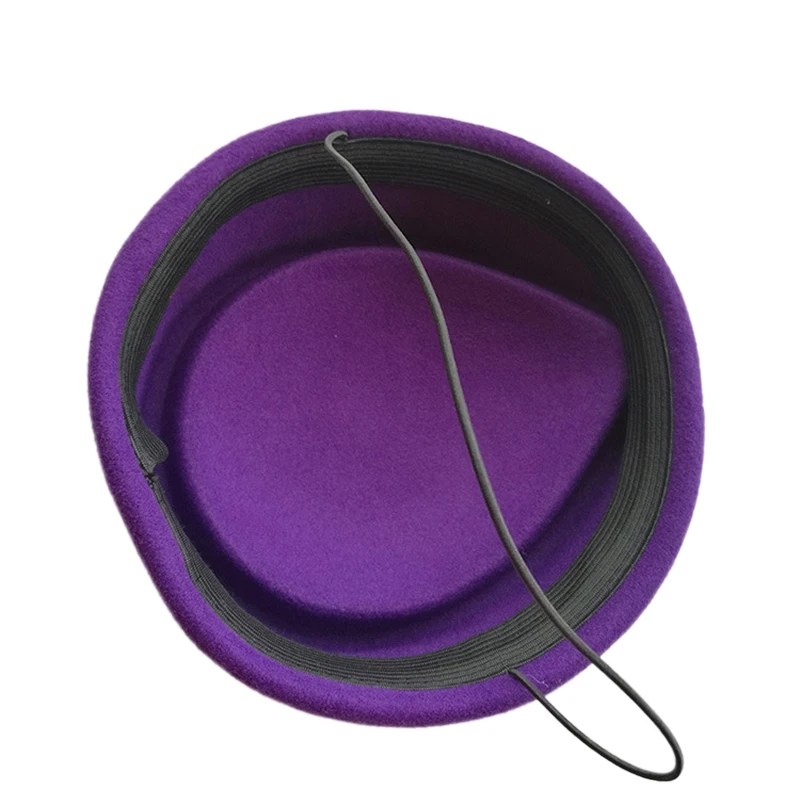 Шерстяной фетровый венчик аксессуар для воздушной шапки 2019|Женские береты| |