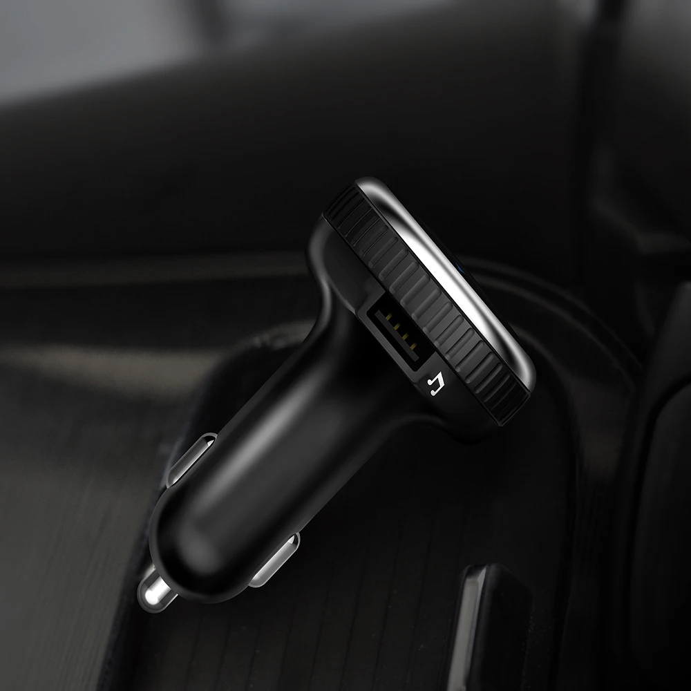 AOSHIKE миниатюрный fm передатчик Bluetooth модулятор Hands Free автомобильный комплект с