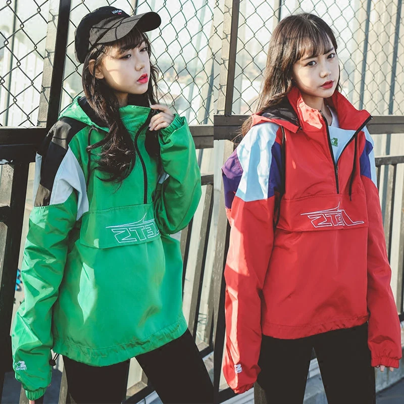 Куртка женская с капюшоном модная Повседневная тонкая ветровка на молнии