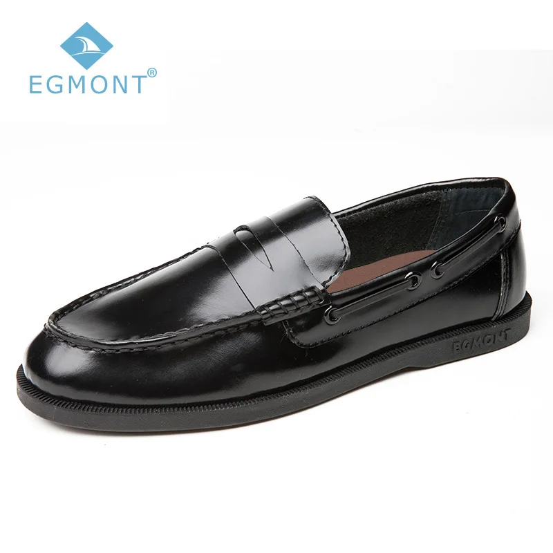 Egmont EG-89 Spring Summer Boat Shoes Mens Casual Loafers Genuine Leather Patent Solid Handmade Comfortable Breathable | Обувь