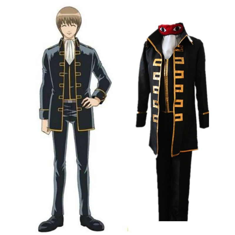 Аниме косплей для Hijikata Toushirou Gin Tama куртки с парики и кожаная обувь Vestidos костюм