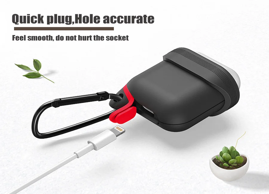 Bluetooth наушники чехол для iphone7 7 Plus Apple airpods зарядки с ремешком Защита от пыли |