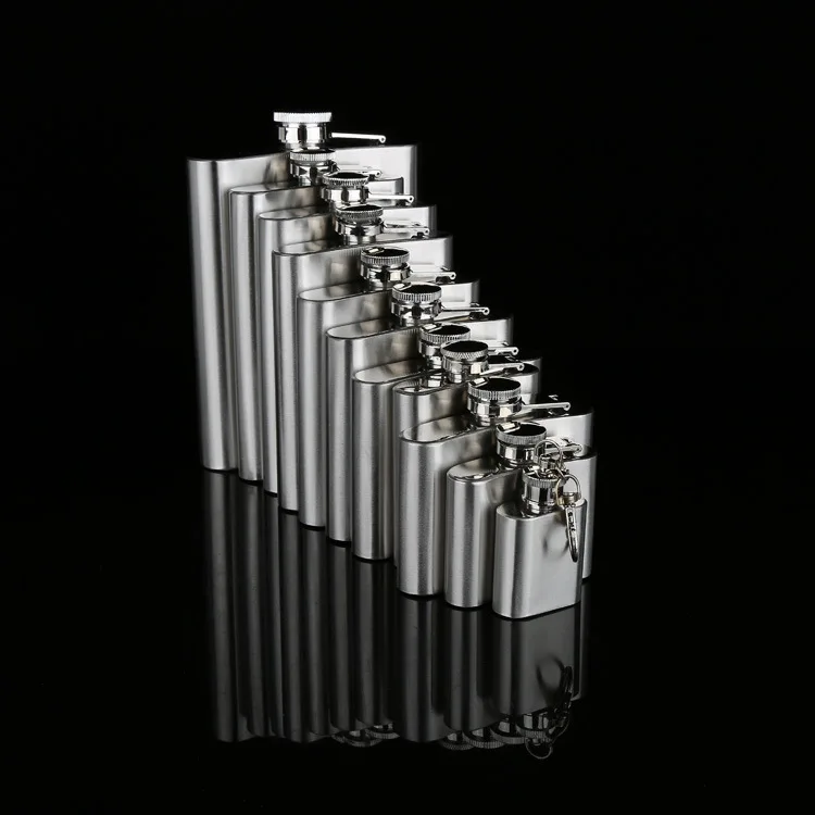1-10 oz Stainless Steel Hip Flask Flagon High Quality Portable Wine Whisky Pot Bottle Drinkware For Drinker | Дом и сад
