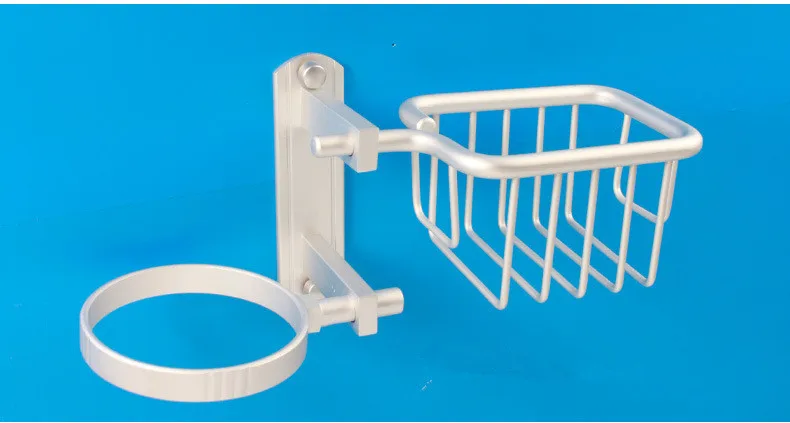 1PC Bathroom Accessories Space Aluiminum Toilet Brush Set with Shelf WC Basket tTilet Holder NG 006 | Дом и сад