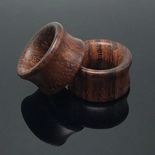 Твердые натуральные двойные расклешенные ушные затычки для ушей плотное тоннель