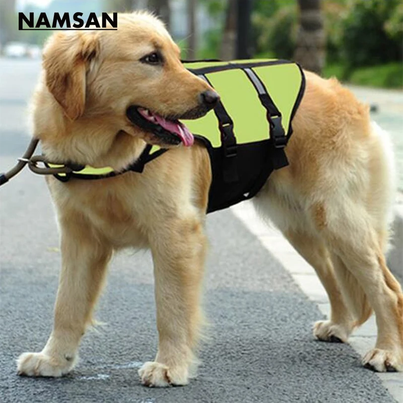 Namsan Dog Pet Float Life Jacket Vest Aquatic Safety Swimming Suit Swimwear Lifesaver Green Clothes | Дом и сад