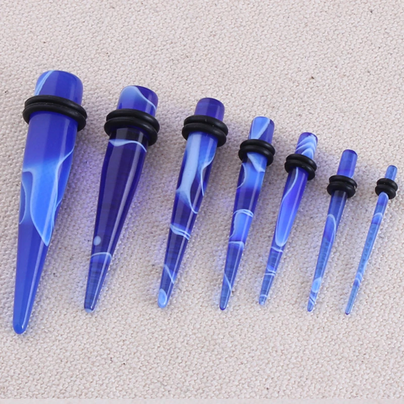 2 шт. акриловая пробка тоннель печати Tapers носилки шип Козелок уха расширитель