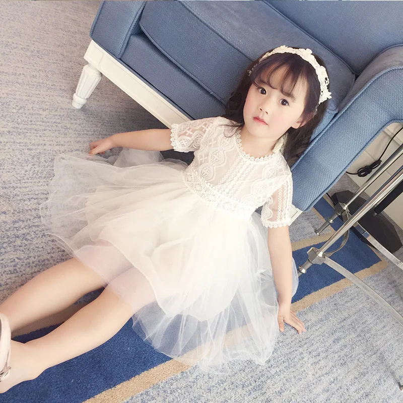 Высокое Качество 2017 Летние Дети О Образным Вырезом С Коротким Рукавом