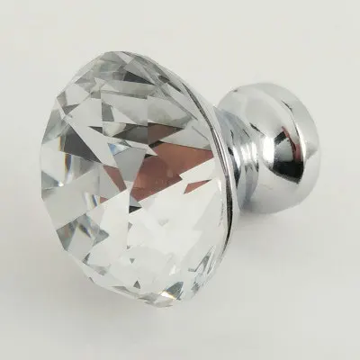 Хрустальное стекло dril ящик шкафа Дверные ручки мебельные фурнитура антикварный