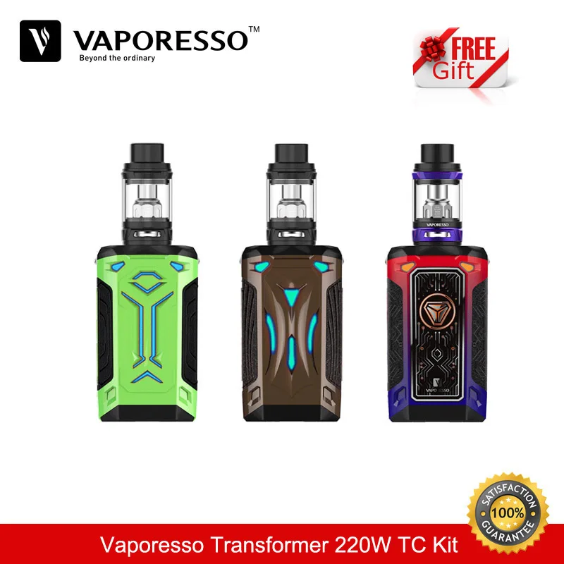 Оригинальные сигареты Electronique Vaporesso коммутатор 220 Вт TC поле Mod комплект с NRG Sub Ом Vape