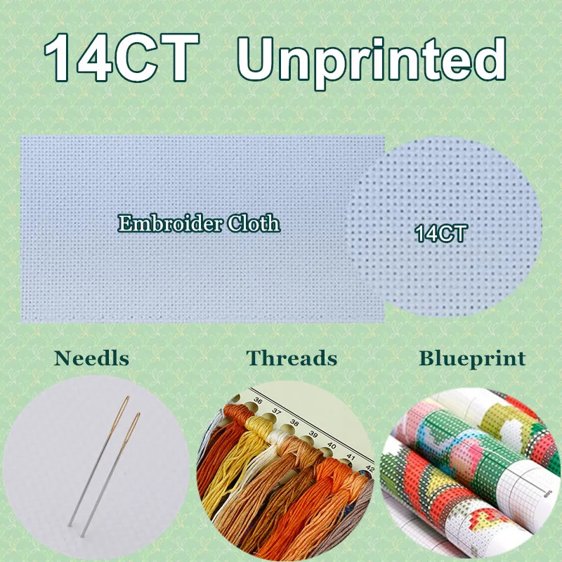 

Embroidery Counted Cross Stitch Kits Needlework - Crafts 14 ct DMC DIY Arts Handmade Decor - Red Hat Girl