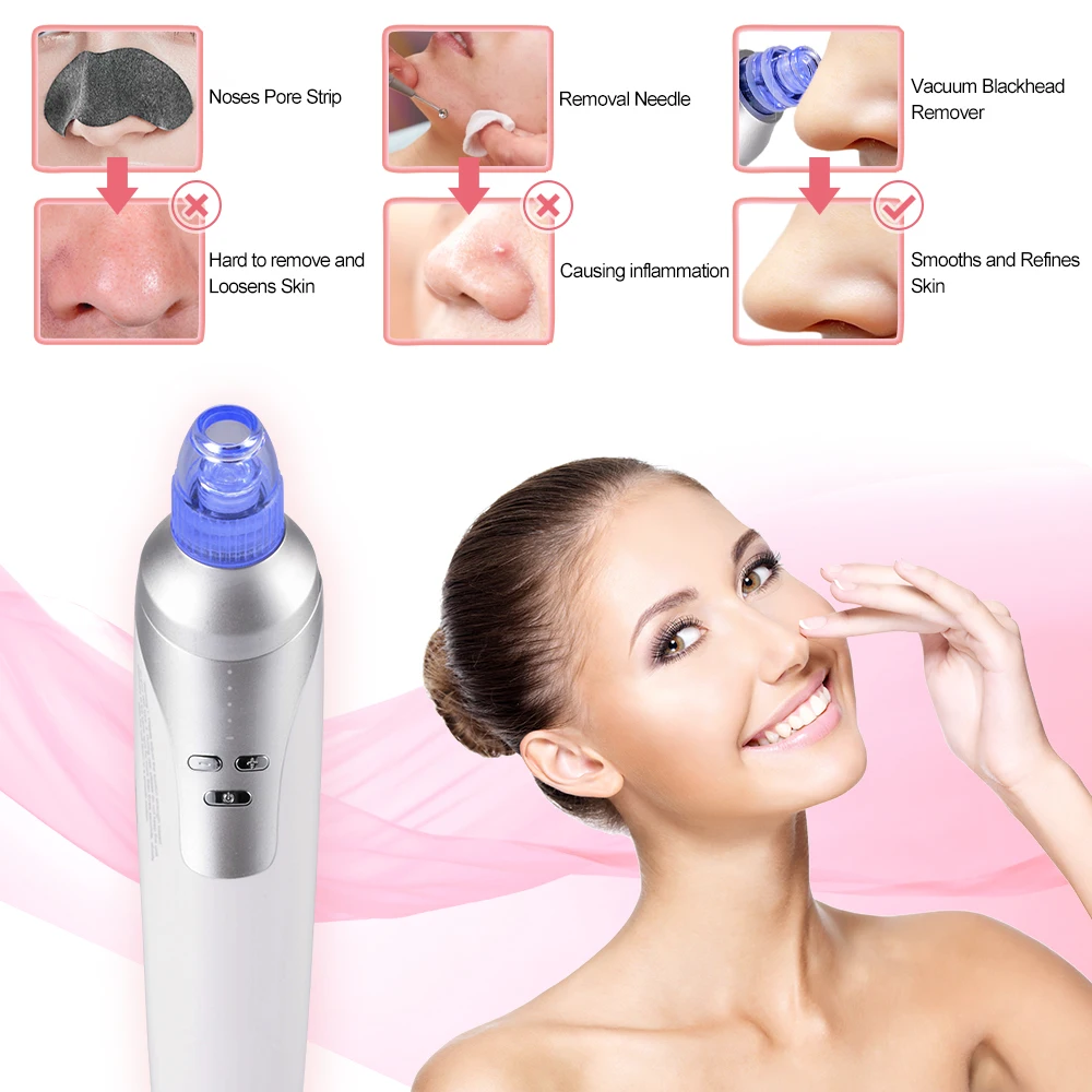 Пылесос с черными точками для очистки лица от акне против угрей и пятен средство