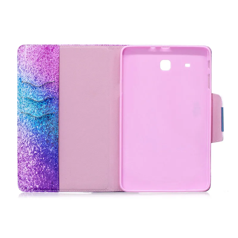 Чехол Wekays для samsung Galaxy Tab E 9,6 T560 T561 SM-T560 с милым мультяшным Фламинго единорогом PU кожаный флип-чехол, Fundas Capa