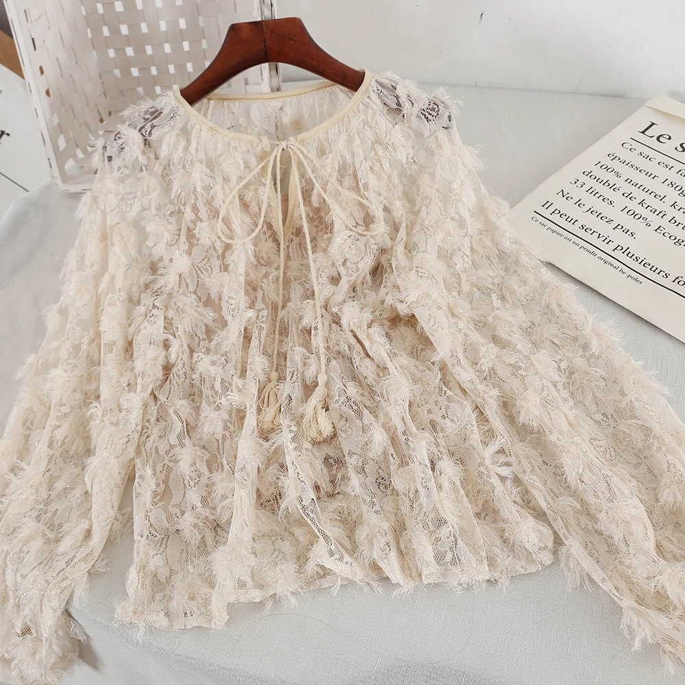 2019 Новая модная женская одежда для взрослых Весна и лето с бахромой Свободная