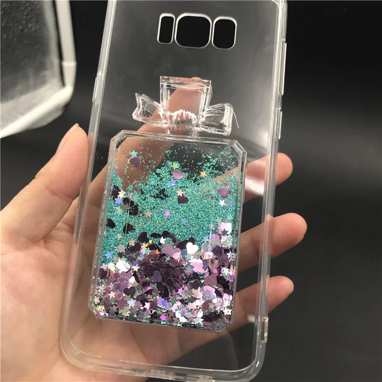 Горячий мягкий песок блеск Капа кейс для huawei P20 Lite Pro P10 P8 P9 2017 жидкий бутылки Чехол