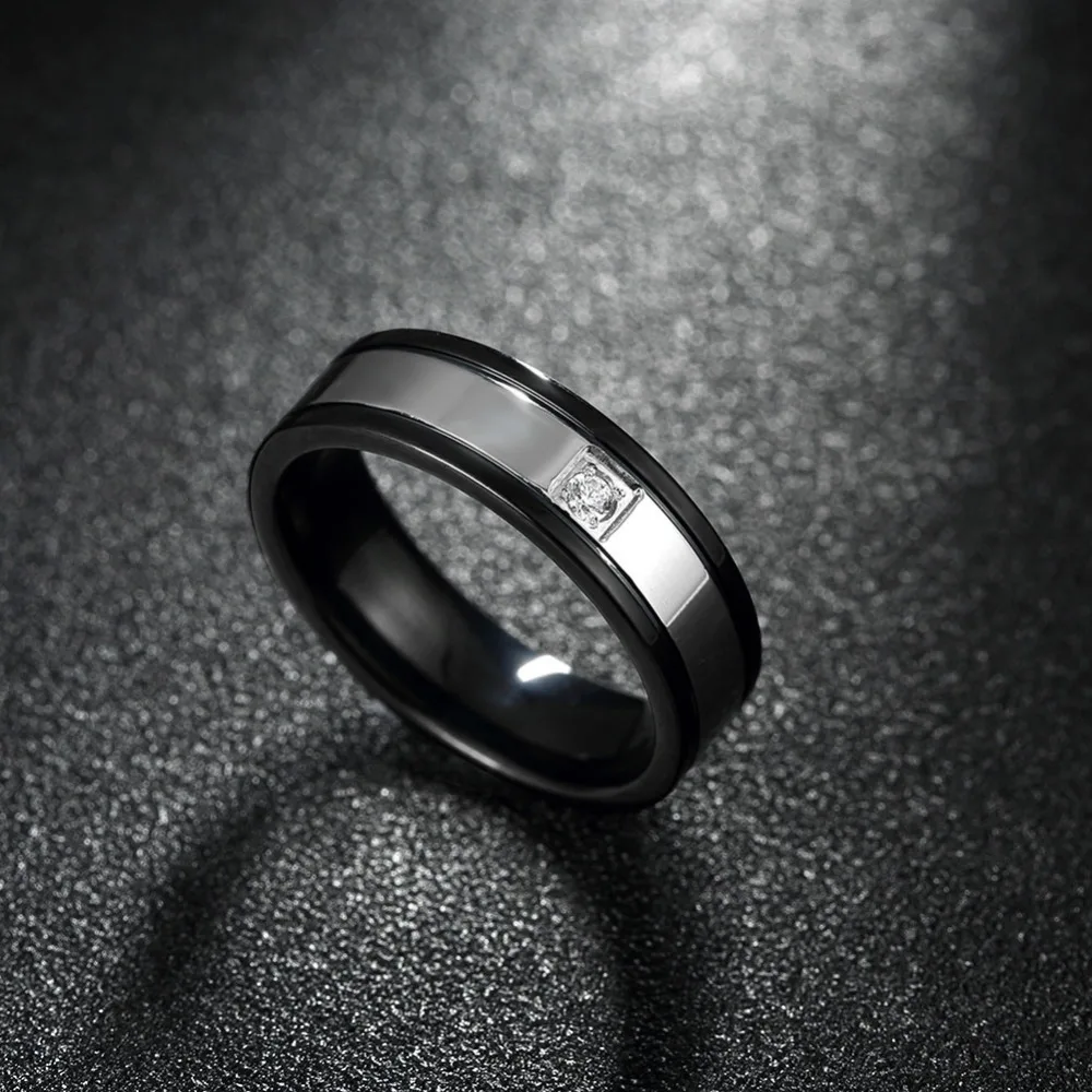 Derly Round Ball Romantic Package Inlaid Smooth Surface Stainless Steel Male Ring Available for wholesale | Украшения и